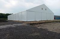 На кордоні Польщі й України зводять тимчасові зерносховища для зерна на Іспанію