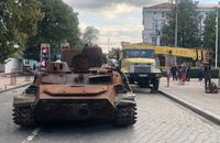 У Чернівцях на виставці знищеної техніки рф – знайшли боєприпас