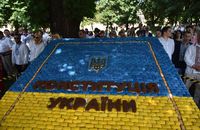 У Львові виклали з кексів найбільшу обкладинку Конституції України